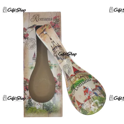 Suport lingura din ceramica, castele, romania –